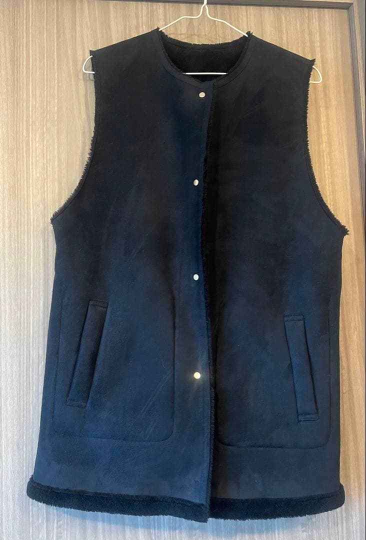 フェイクムートンリバーシブルベスト・ジレ