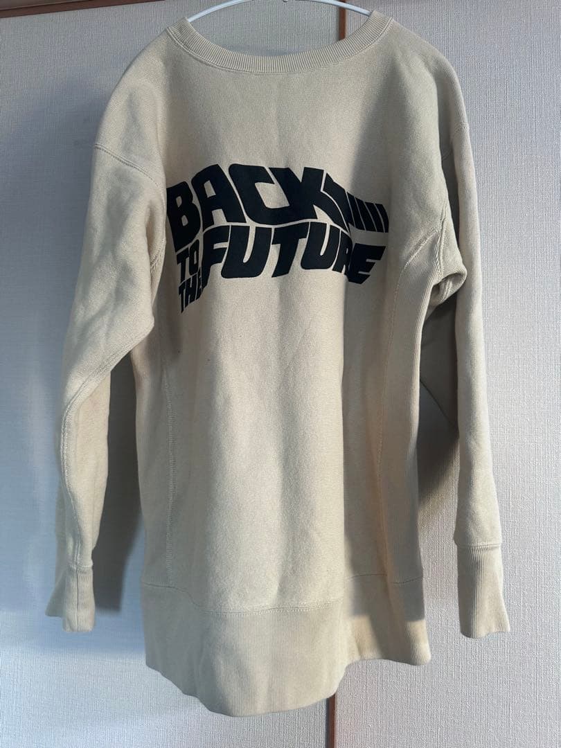 チャンピオン×バックトゥザフューチャー コラボリバースウィーブスウェットM