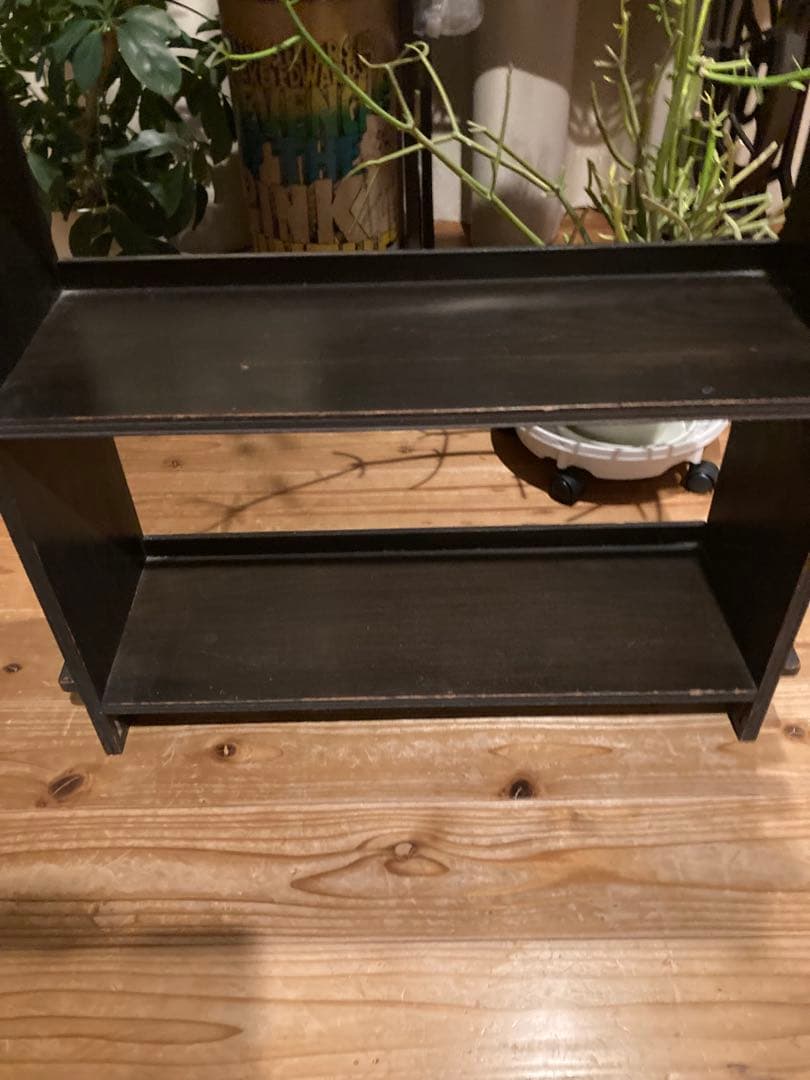 昭和レトロ　木製本棚　くさび式　中棚④段　③