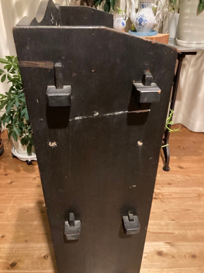 昭和レトロ　木製本棚　くさび式　中棚④段　③