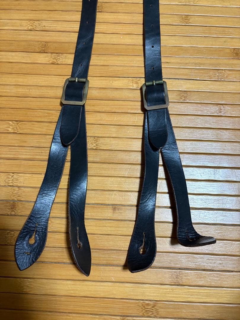 TCB× MOTOR CHROMEXCEL LEATHER SUSPENDER