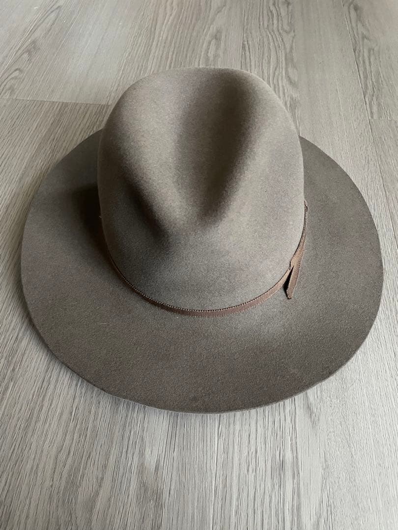 the fat hatter グレー ウールフェルトハット