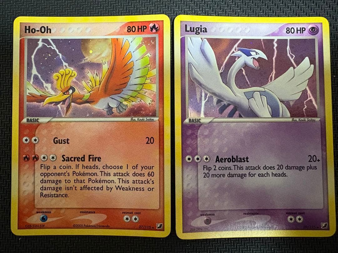 ポケモンカード ホウオウ ルギア 英語版 ポケパーク プレミアムファイル