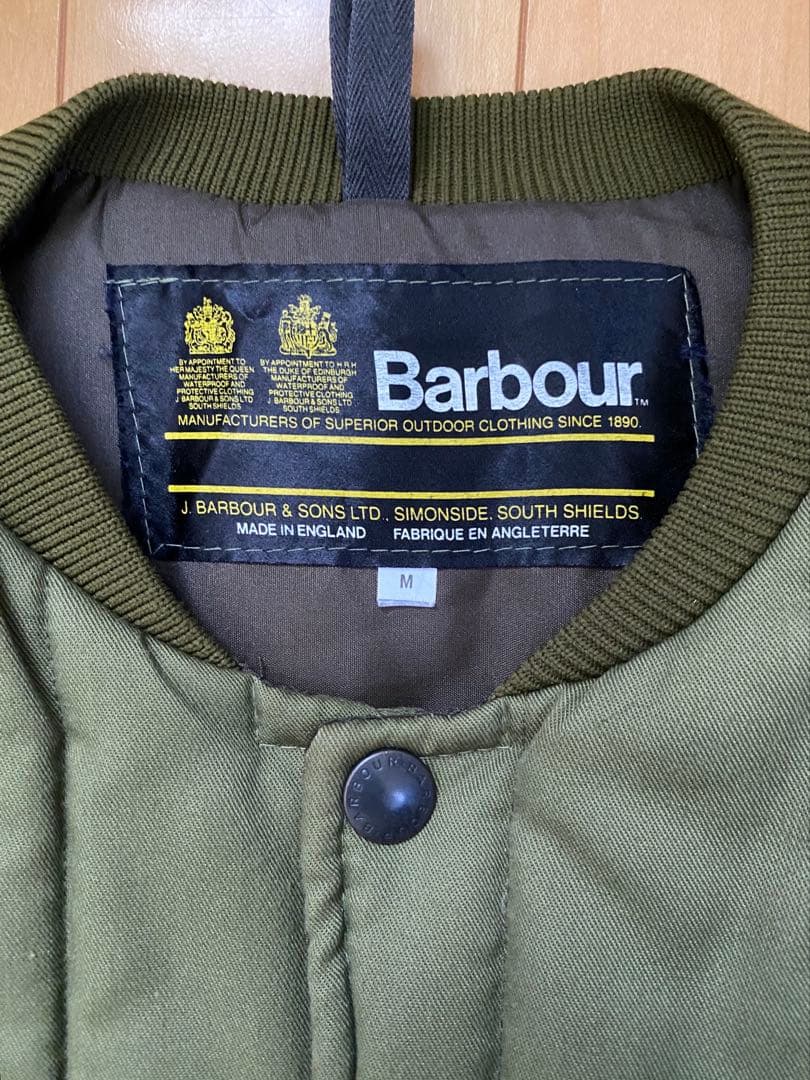 Barbour、バブアー、ベスト、ダウンジャケット、カーキ、サイズ:M