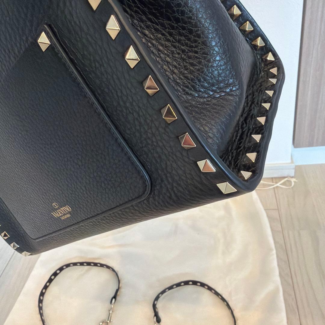 国内ヴァレンティノ購入スタッズ付きハンドバッグ