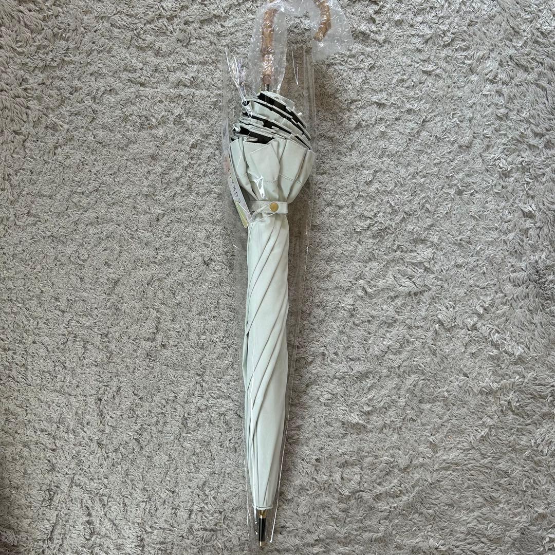 新品タグ付 COKAGE+ 日傘 竹手元 フリル