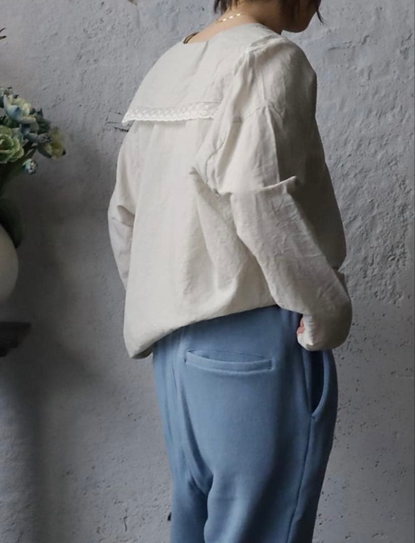 完売 TOWAVASE Leavers blouse (gray)