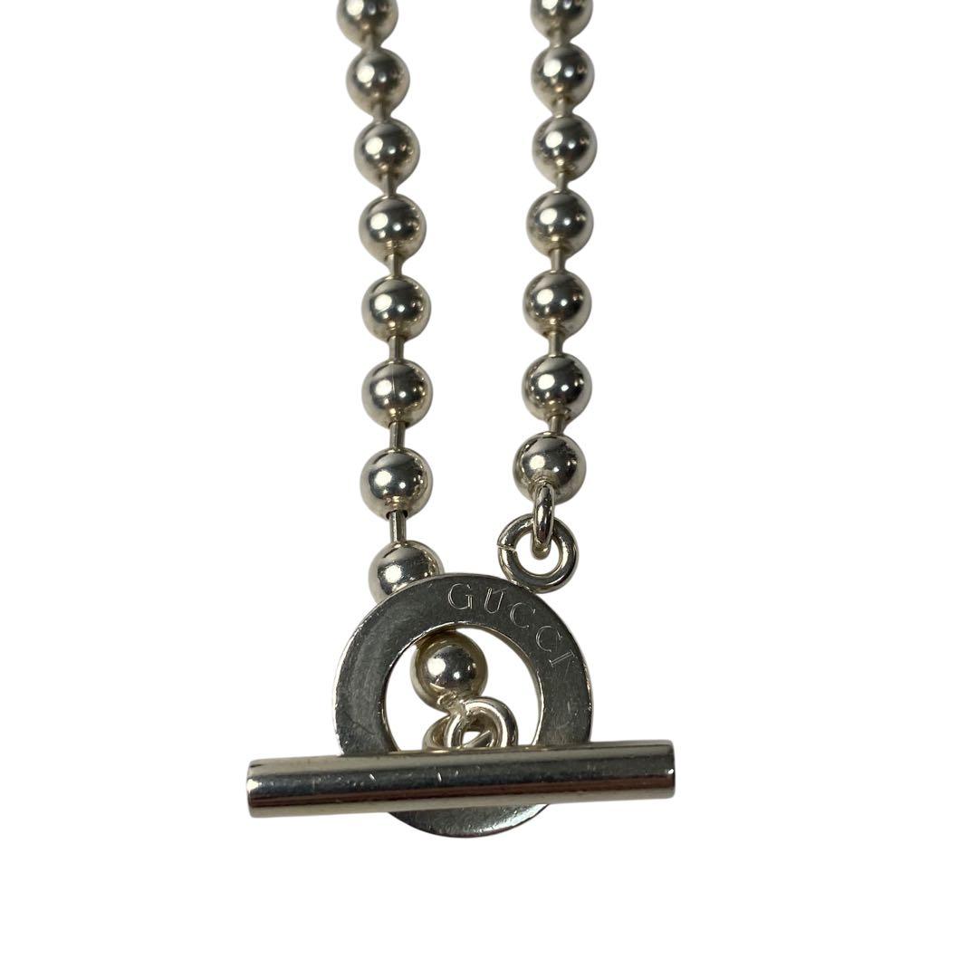 グッチ GUCCI ボールチェーン ネックレス シルバー 925