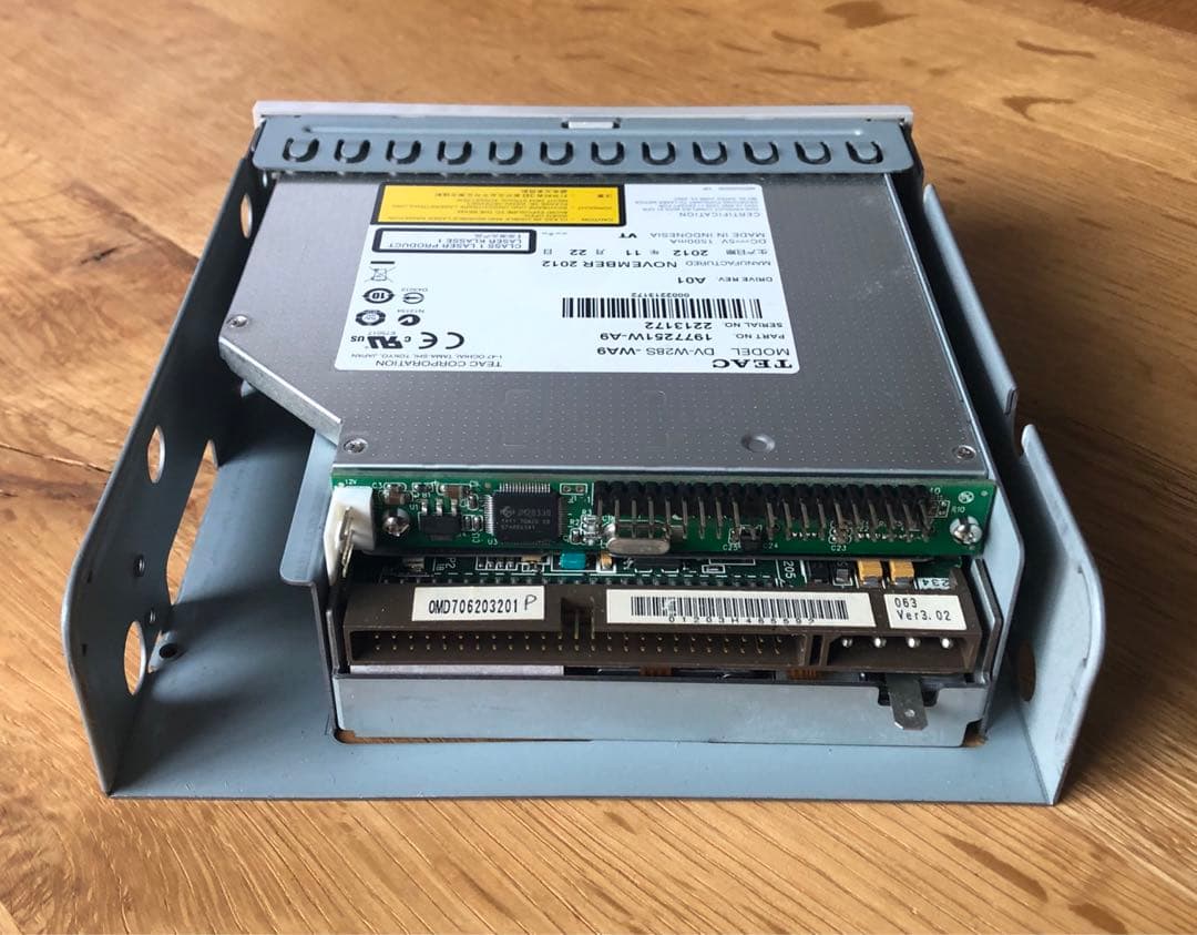 pc-98 ファイルベイ用　スリムdvd マルチ➕MOドライブ