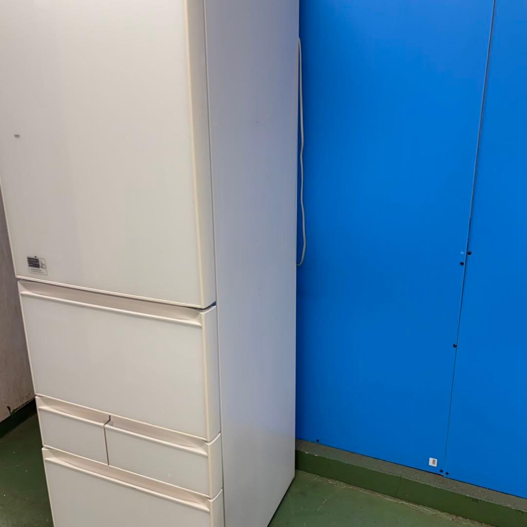 699 鏡面　ガラストップ　冷蔵庫　大型　400L強　自動製氷機　5ドア