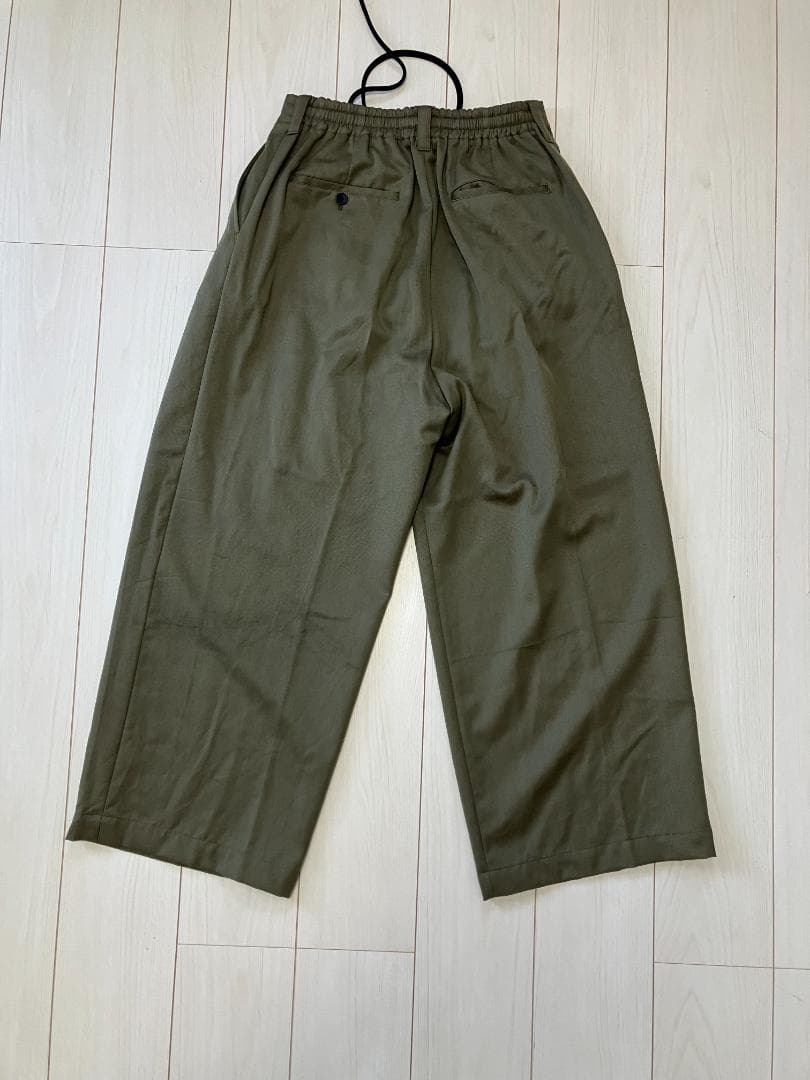 メゾンスペシャル WoolChambray Two-Tuck WidePants