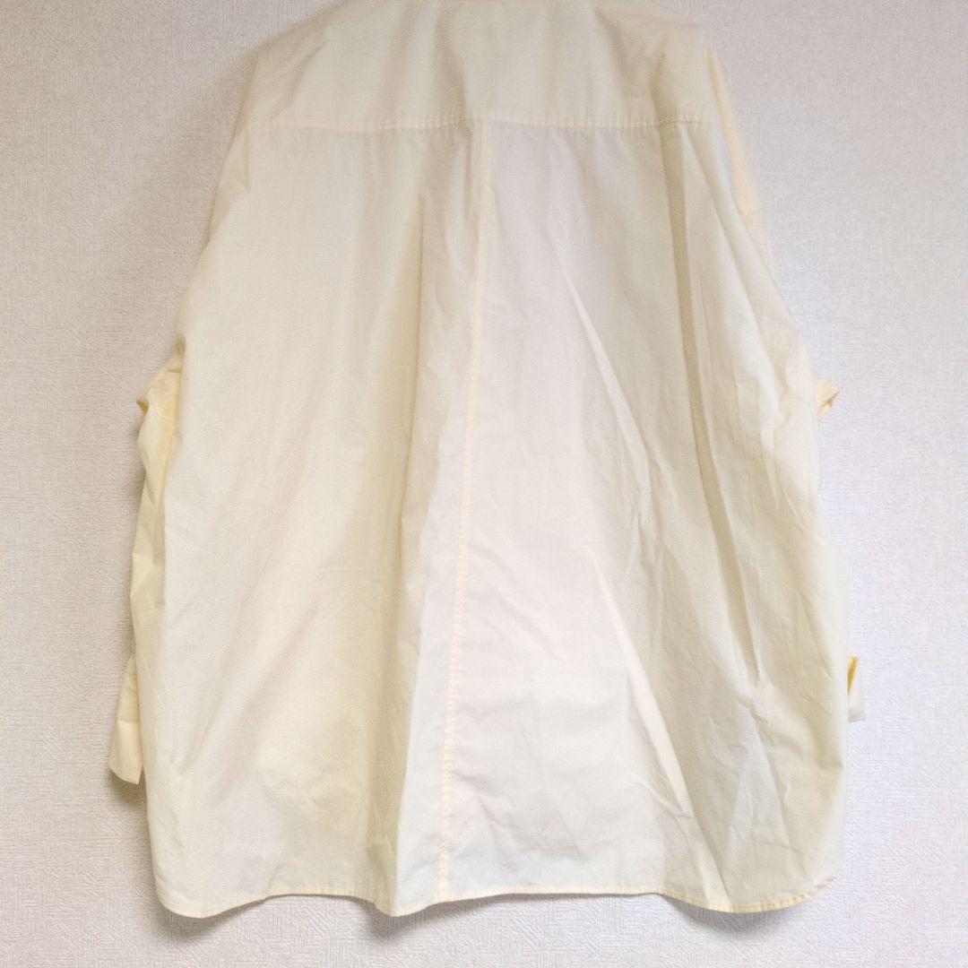 h*a様 【美品】OHGA オーガ　ボウタイ　リボン　イエロー　長袖シャツ　Мサ