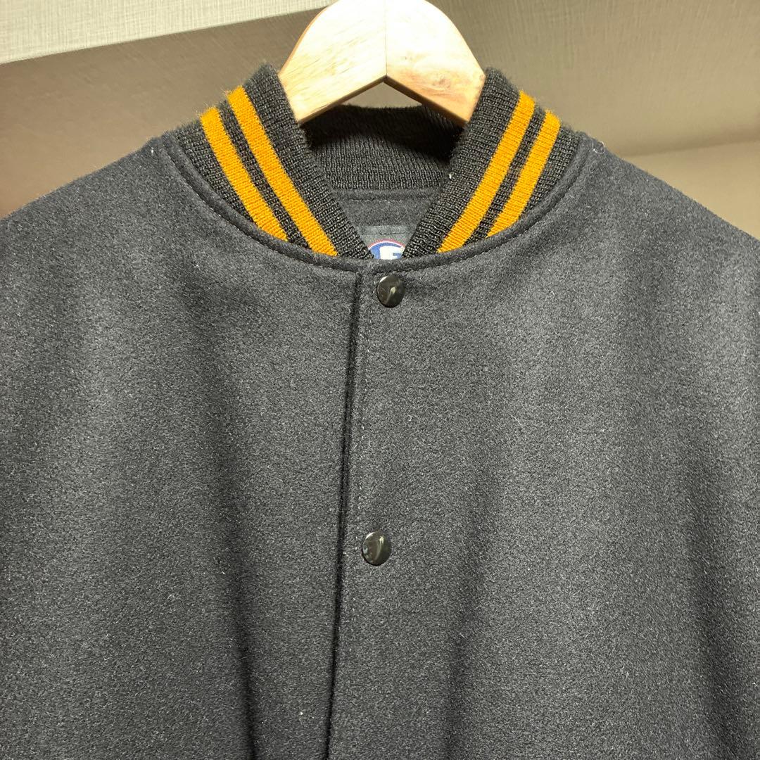 Game sportswear スタジャン レザー袖 Lサイズ