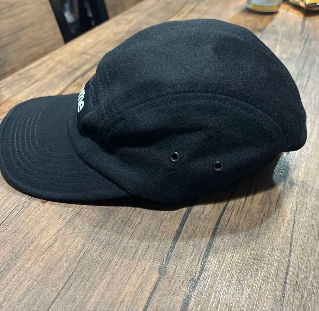 Supreme Wool Camp Cap 黒