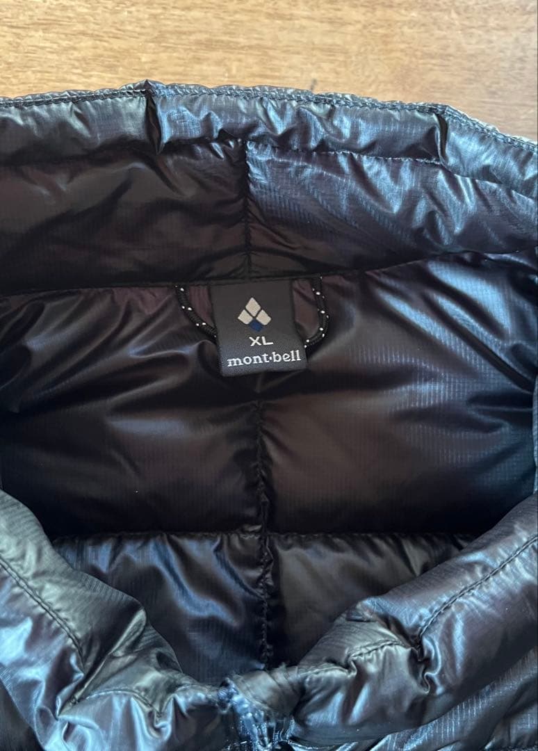 mont-bell プラズマ 1000 ダウン ジャケット ブラック 収納袋付
