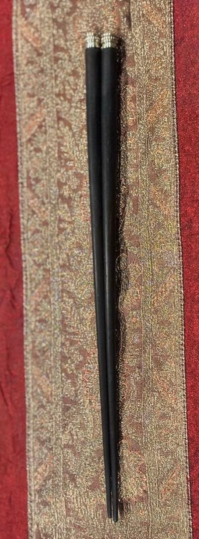 新品未使用　christofle 夫婦箸 2組と菜箸の３組セット　専用ケース付き