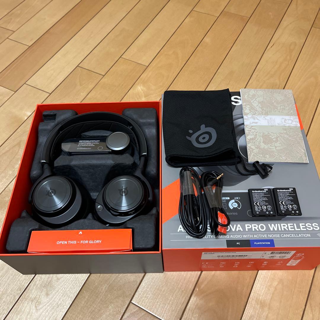 ヘッドホン steelseries arctis nova pro wireless