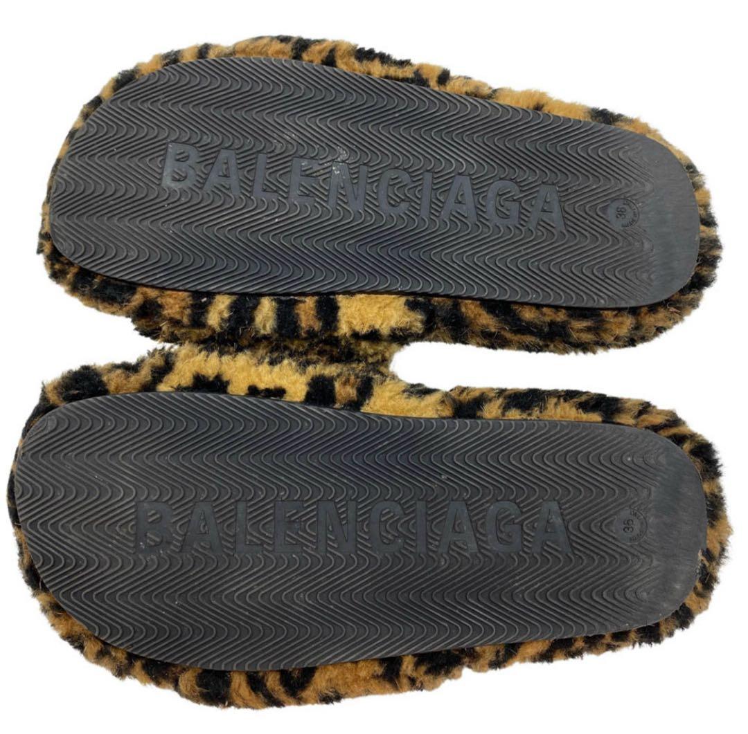 BALENCIAGA FurrySlide36ファーサンダル