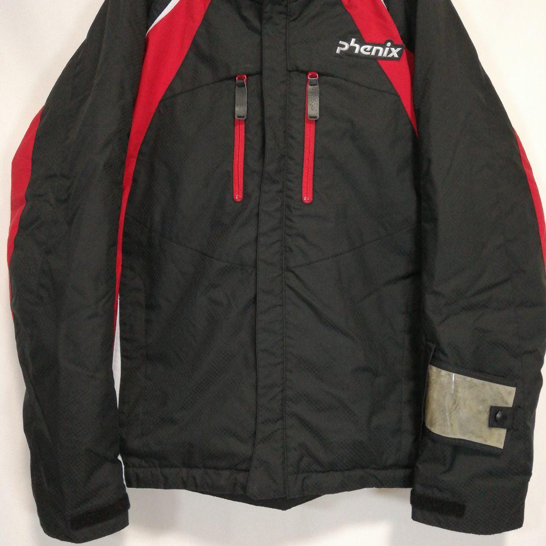 phenix メンズ スキーウェア ジャケット ブラック 黒 ロゴ フェニックス