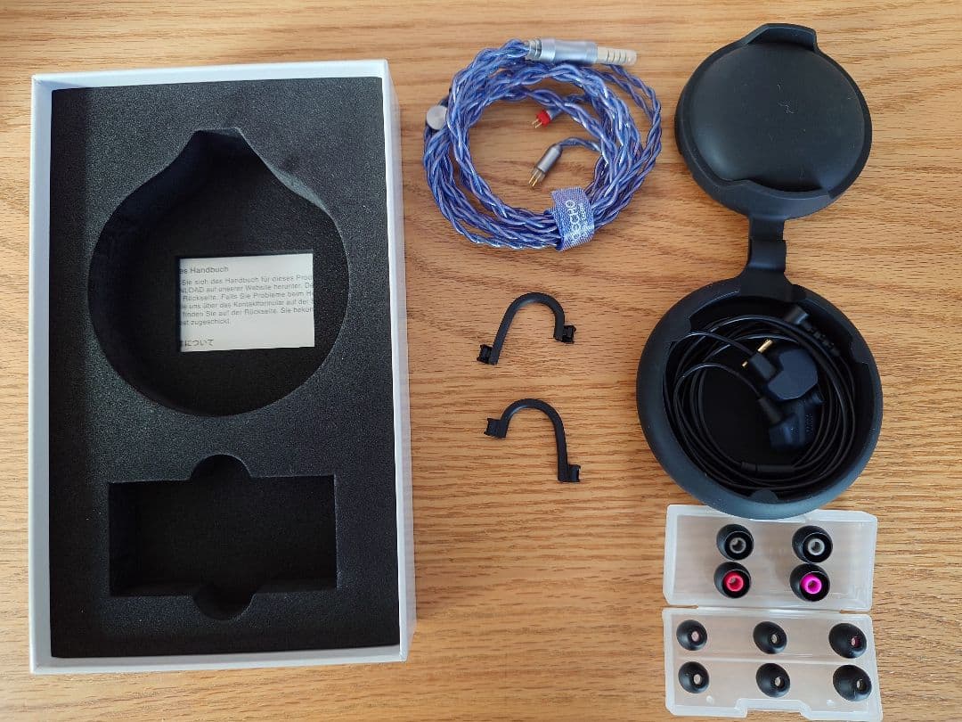 【4.4mmケーブル付き】final A4000 有線イヤホン ダークネイビー