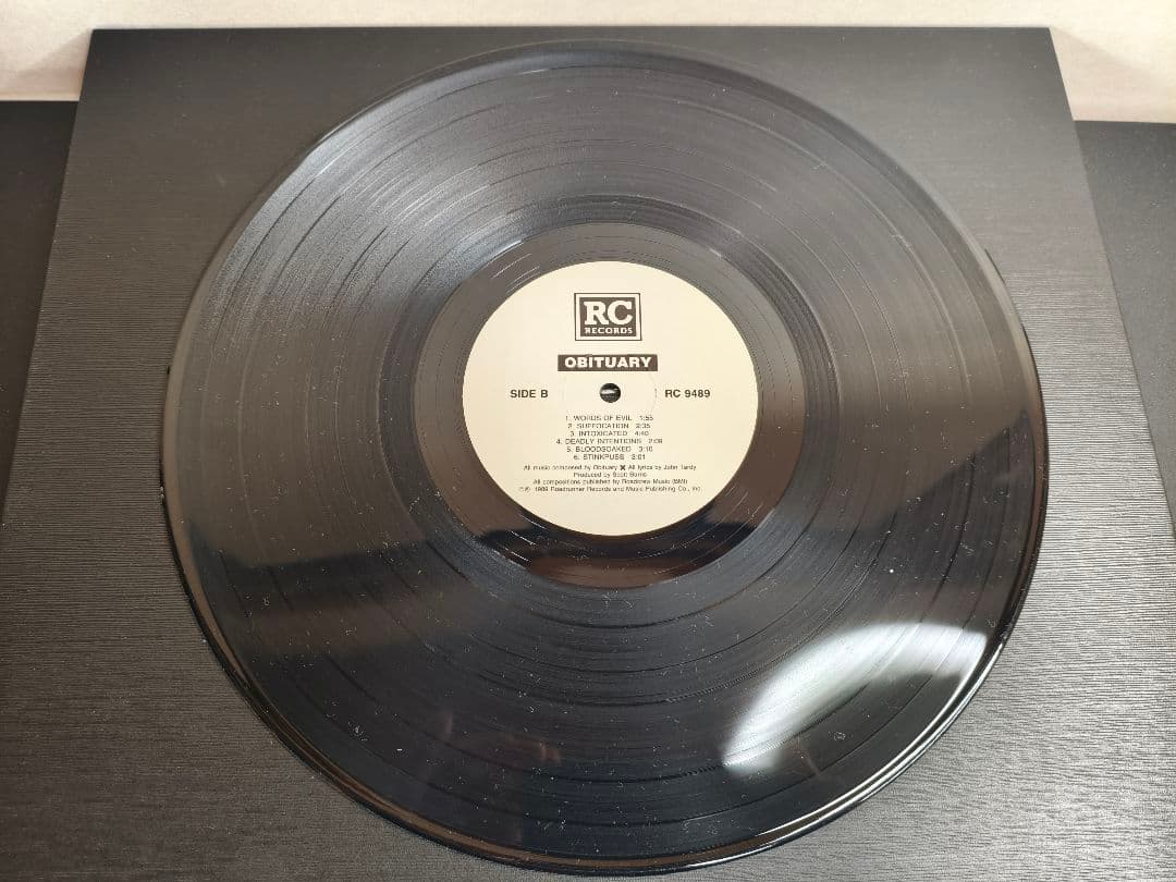 1989年 USA Obituary Slowly We Rot レコード