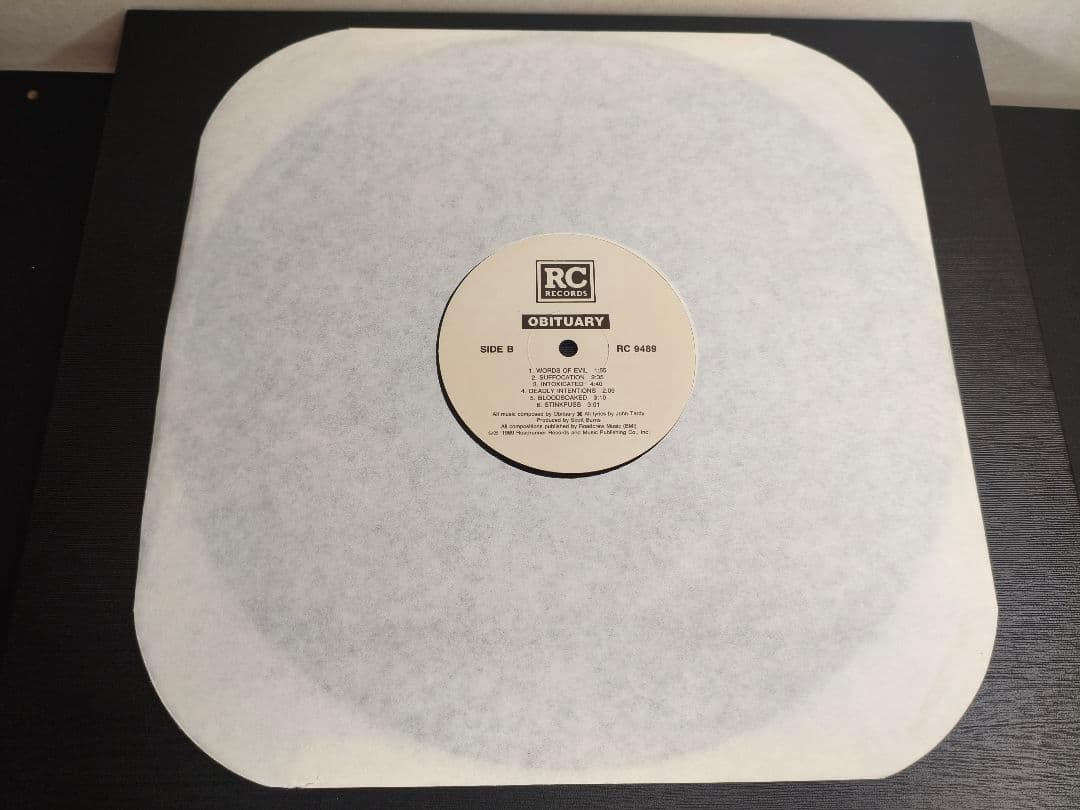 1989年 USA Obituary Slowly We Rot レコード