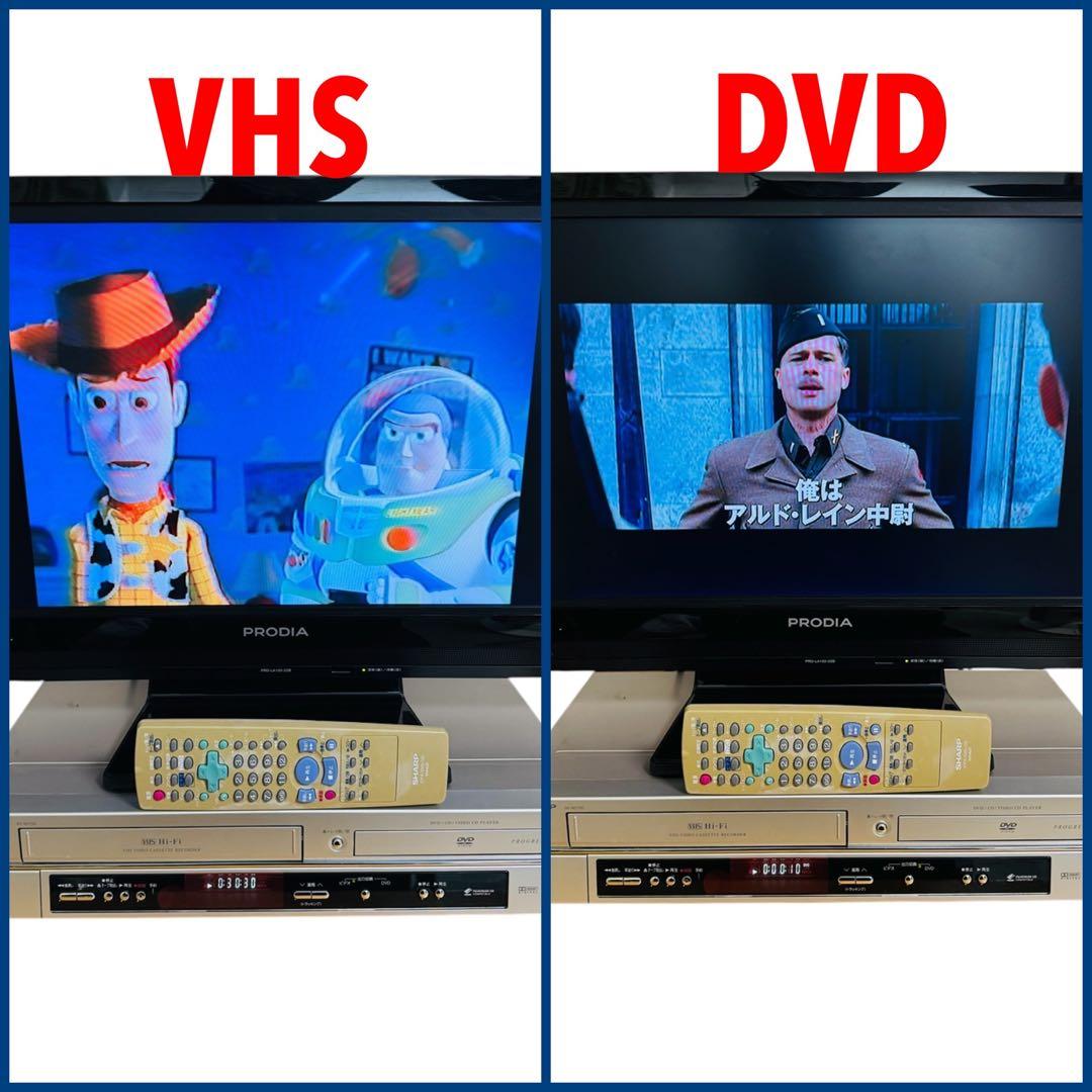 SHARP シャープ VHS ビデオ一体型 DVDプレーヤー DV-NC700