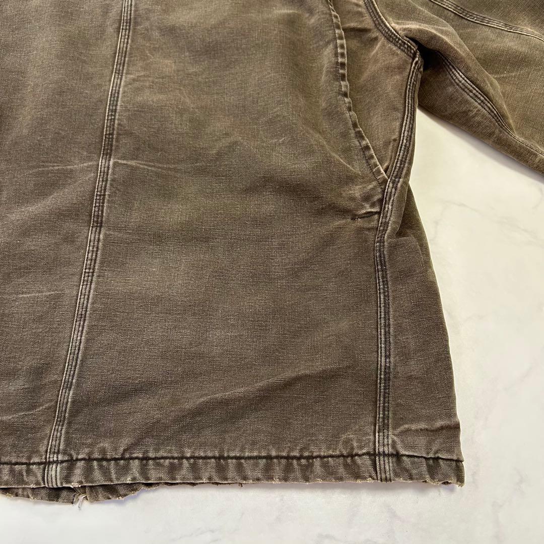 【雰囲気抜群】カーハート ミシガンチョアコート フェード ヒゲ ハチノス 襤褸