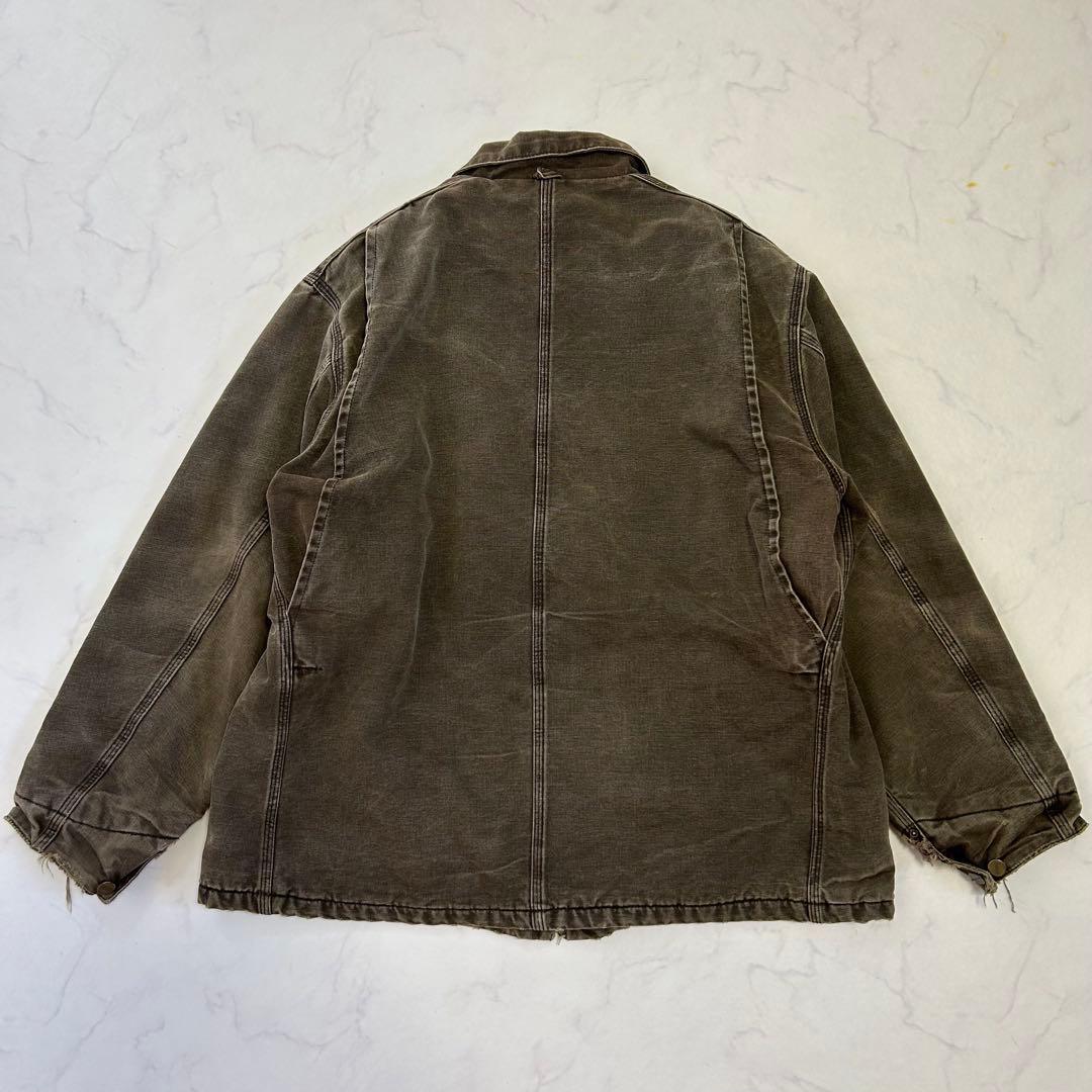 【雰囲気抜群】カーハート ミシガンチョアコート フェード ヒゲ ハチノス 襤褸