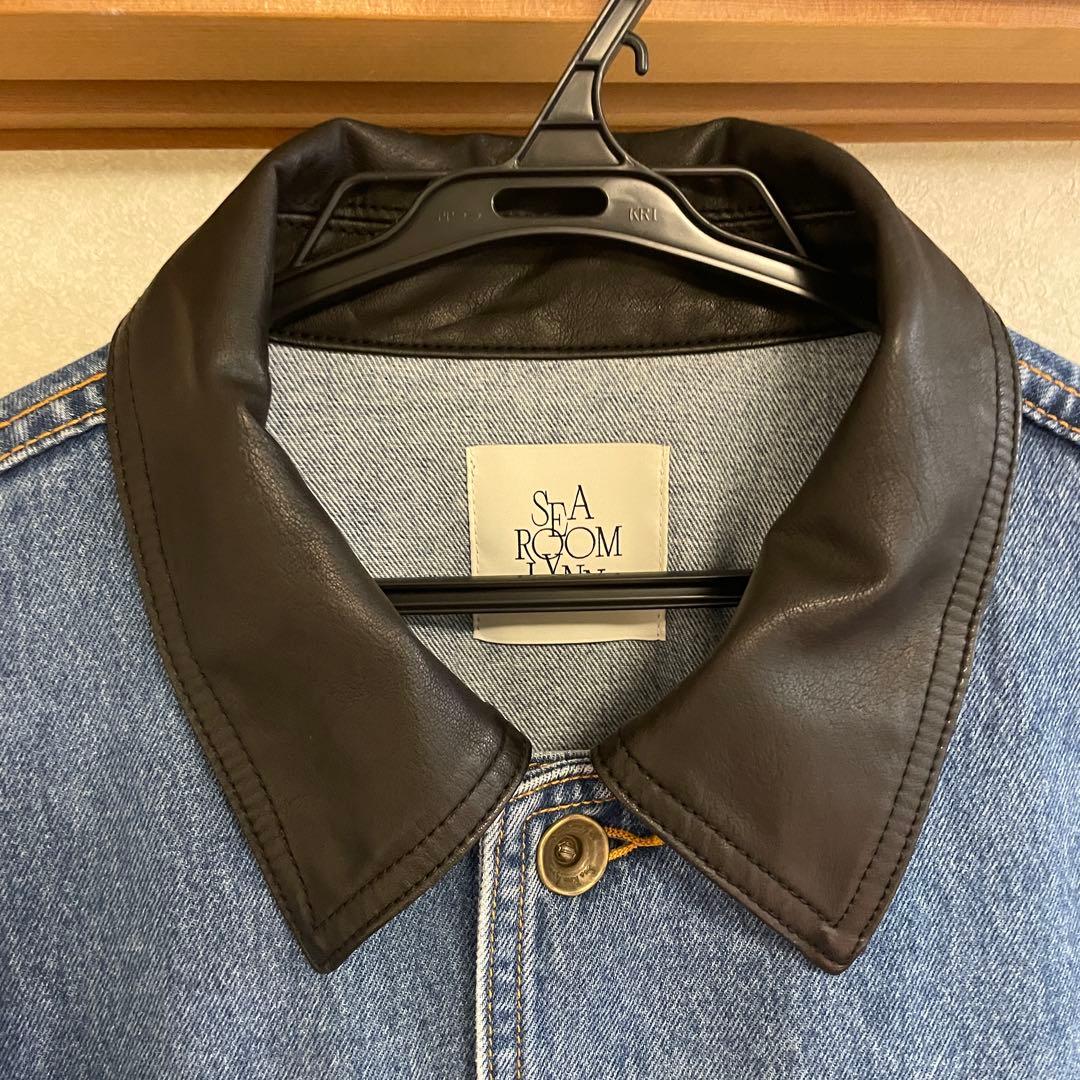 searoomlynn ECO LEATHER COLLAR カバーオール