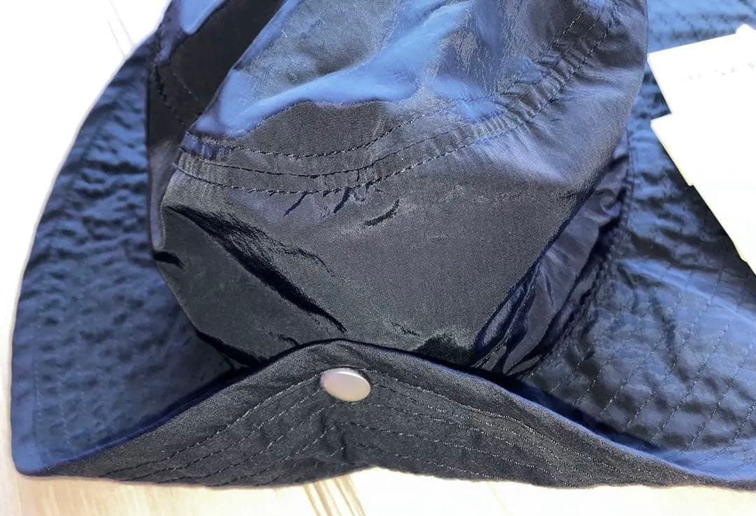 JIL SANDER スナップボタン バケットハット黒XL