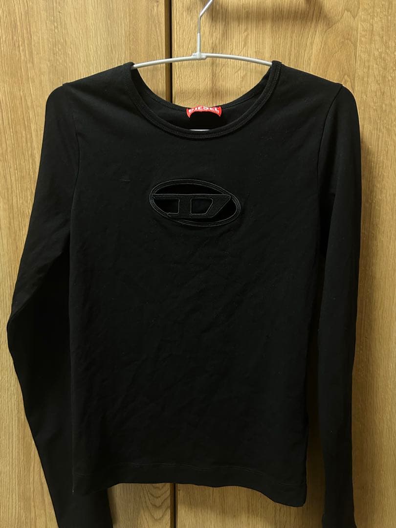 DIESEL ディーゼル 黒 長袖 Tシャツ ブラック