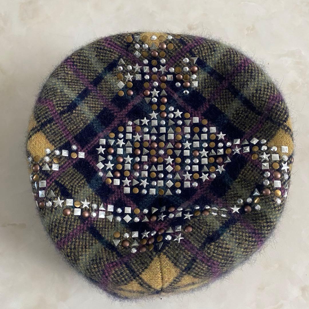 希少 ヴィヴィアンウエストウッド スタッズ ベレー帽