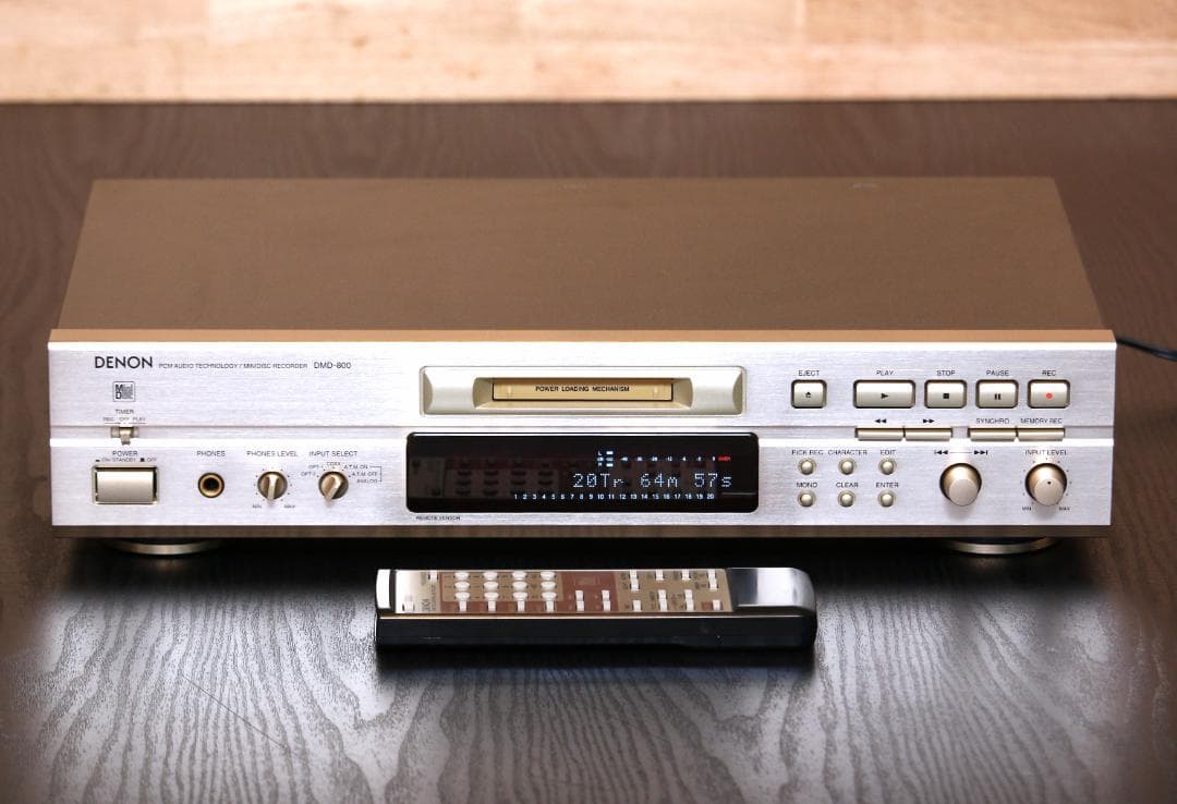 DENON DMD-800 MDデッキ　MDプレーヤー/レコーダー　 日本製