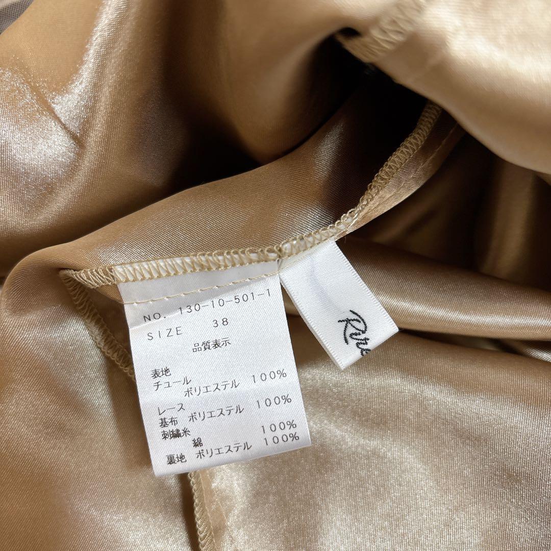 2024年モデル☆Rire Fete フラワーエンブロイダリー ケープ ドレス