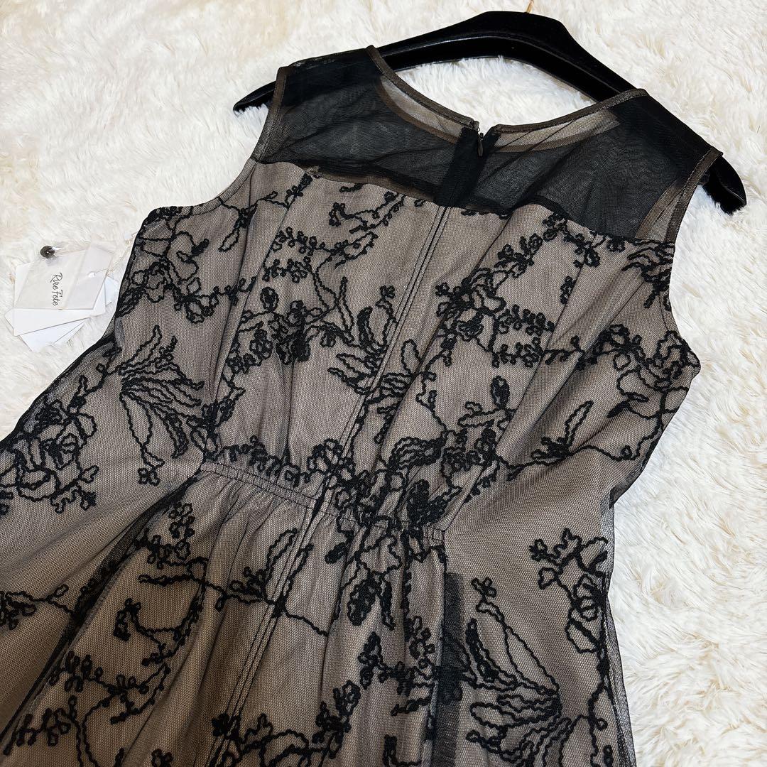 2024年モデル☆Rire Fete フラワーエンブロイダリー ケープ ドレス