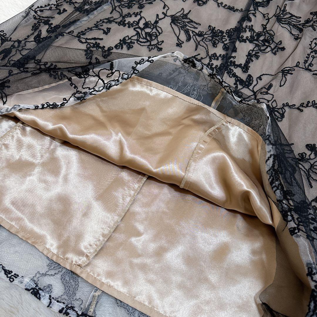 2024年モデル☆Rire Fete フラワーエンブロイダリー ケープ ドレス