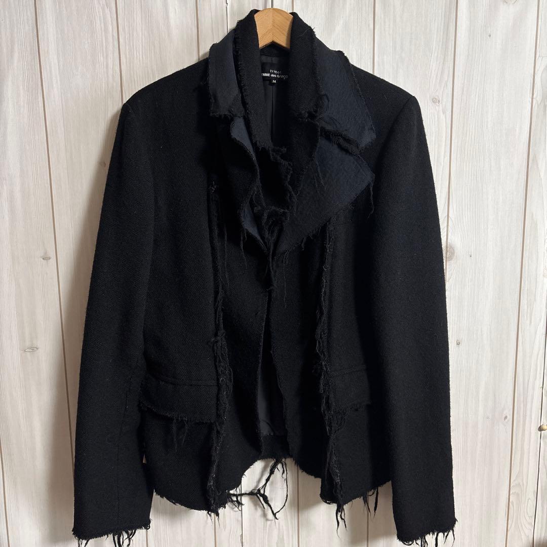 00sオールドトリココムデギャルソン「スクエア期」縮絨カットオフ再構築ジャケット