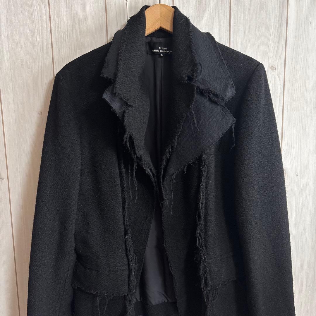 00sオールドトリココムデギャルソン「スクエア期」縮絨カットオフ再構築ジャケット