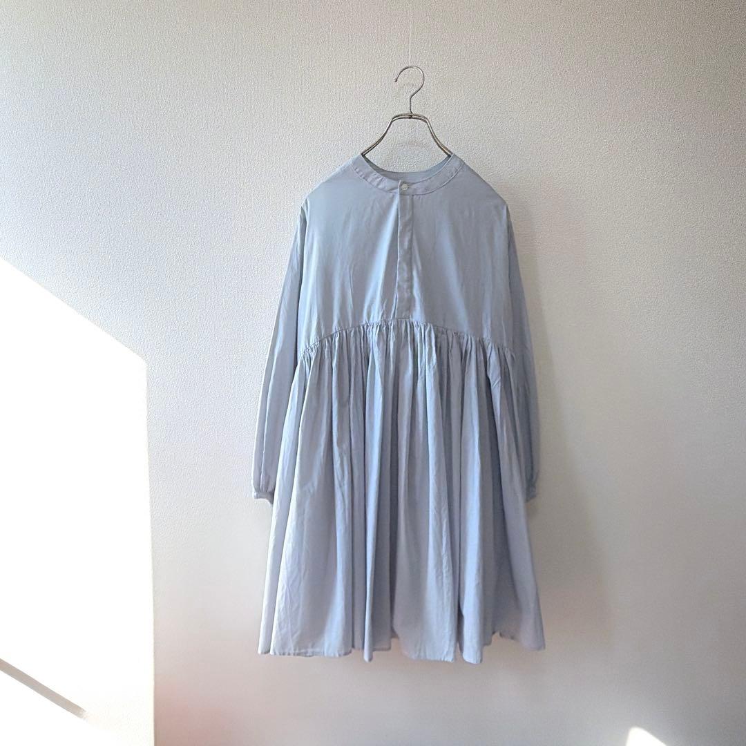 ✨定価約2万円✨ビアズリー　ギャザーチュニック　長袖　コットン100% F