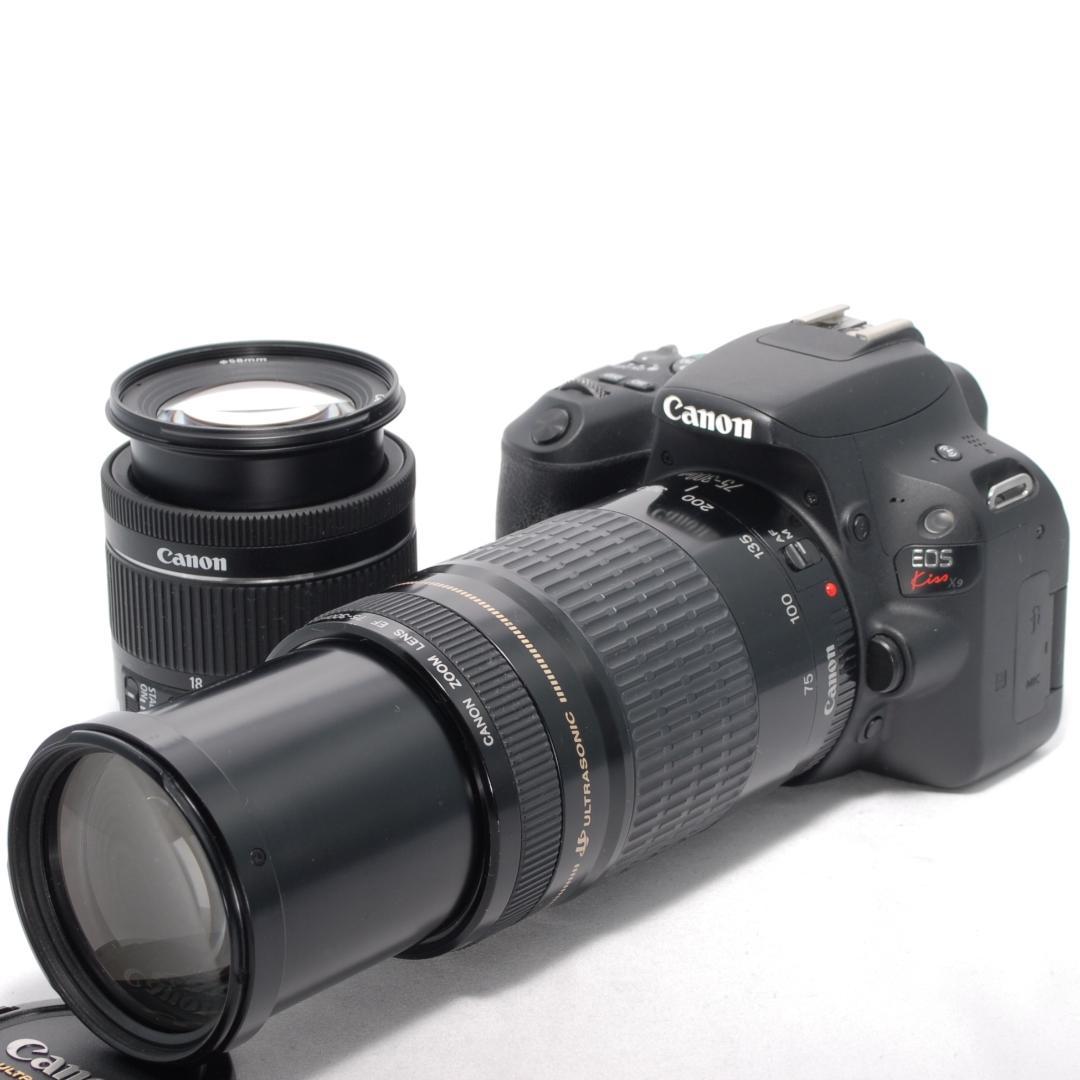 ✨Canon Kiss X9✨Wレンズ✨手ブレ補正&超望遠✨一眼レフカメラ