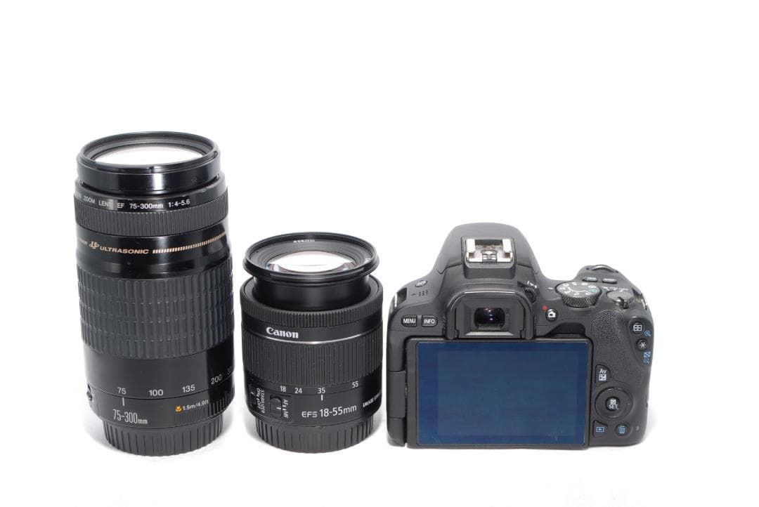 ✨Canon Kiss X9✨Wレンズ✨手ブレ補正&超望遠✨一眼レフカメラ