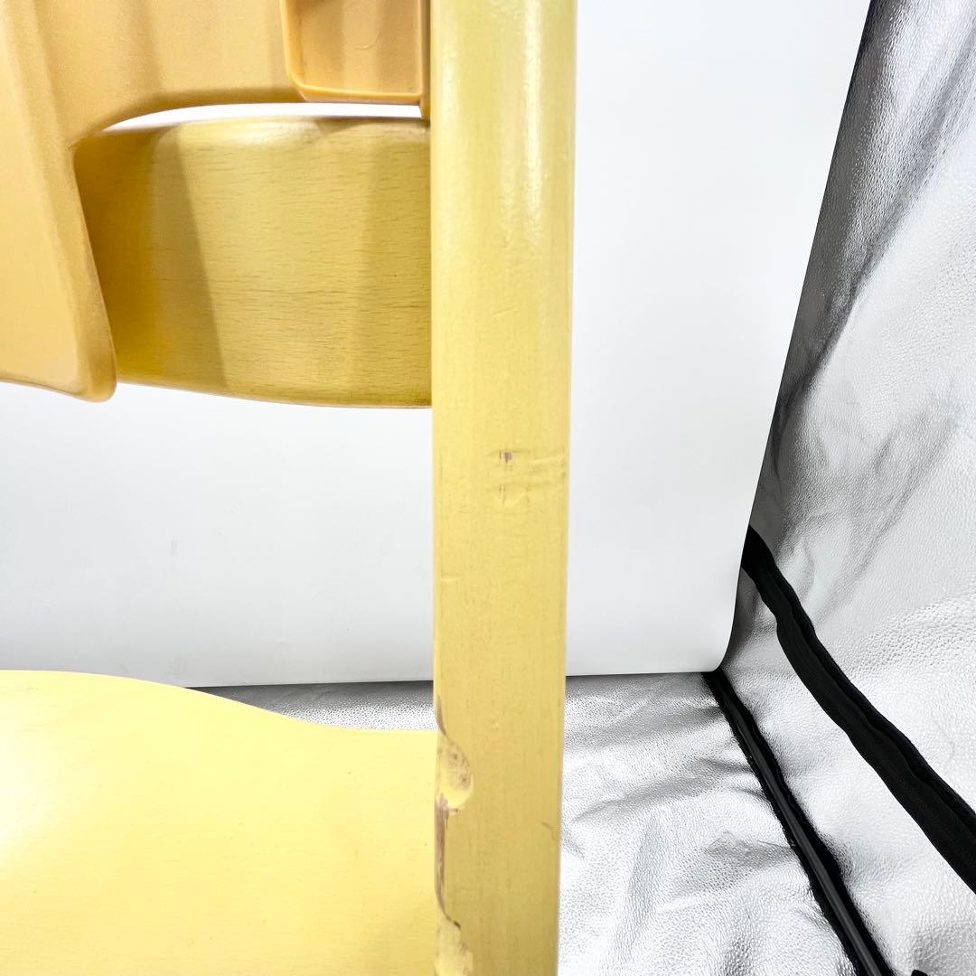 STOKKE トリップトラップ シリアル4 イエロー 背もたれ付き