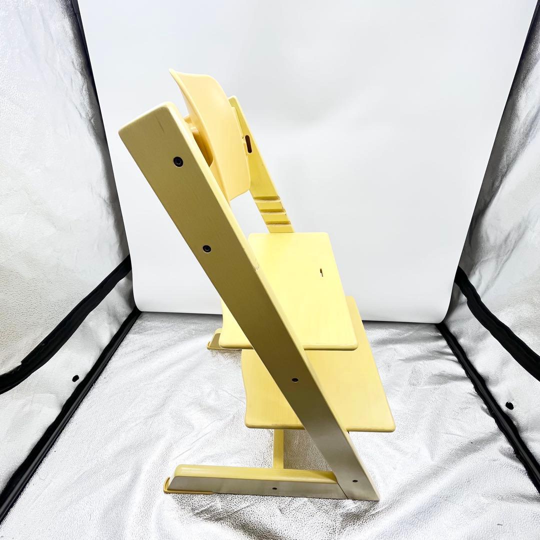STOKKE トリップトラップ シリアル4 イエロー 背もたれ付き