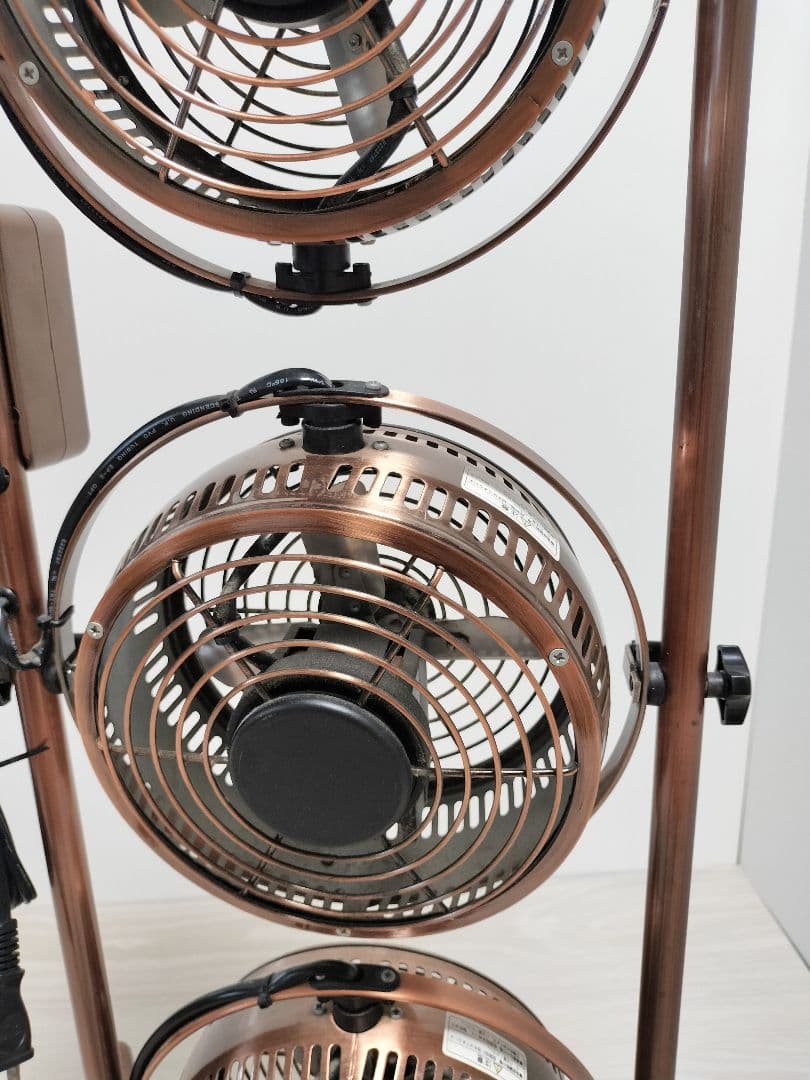 DOSHISHA HBM-166-BM ブロンズ 3連タワー型 メタル扇風機