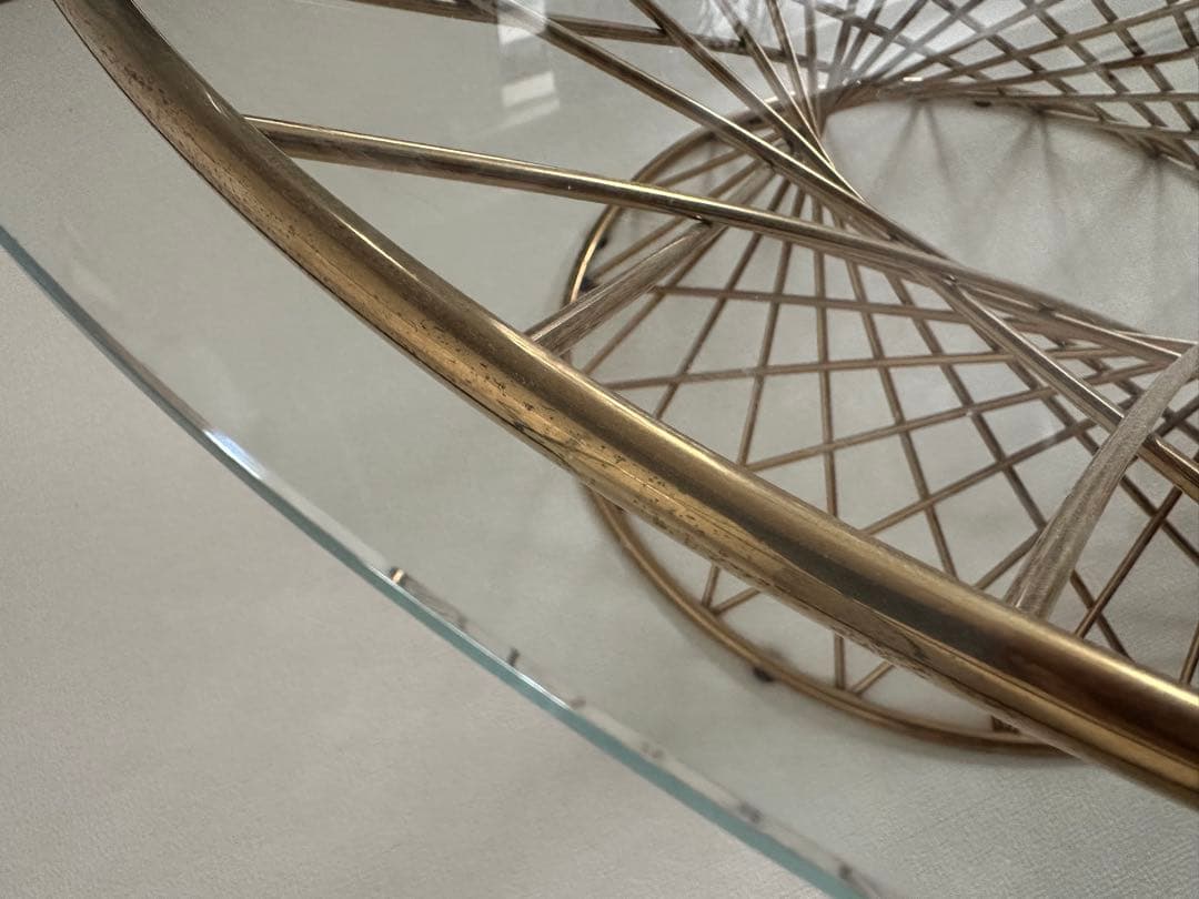 Francfranc ガラステーブル　マーリアコーヒーテーブル