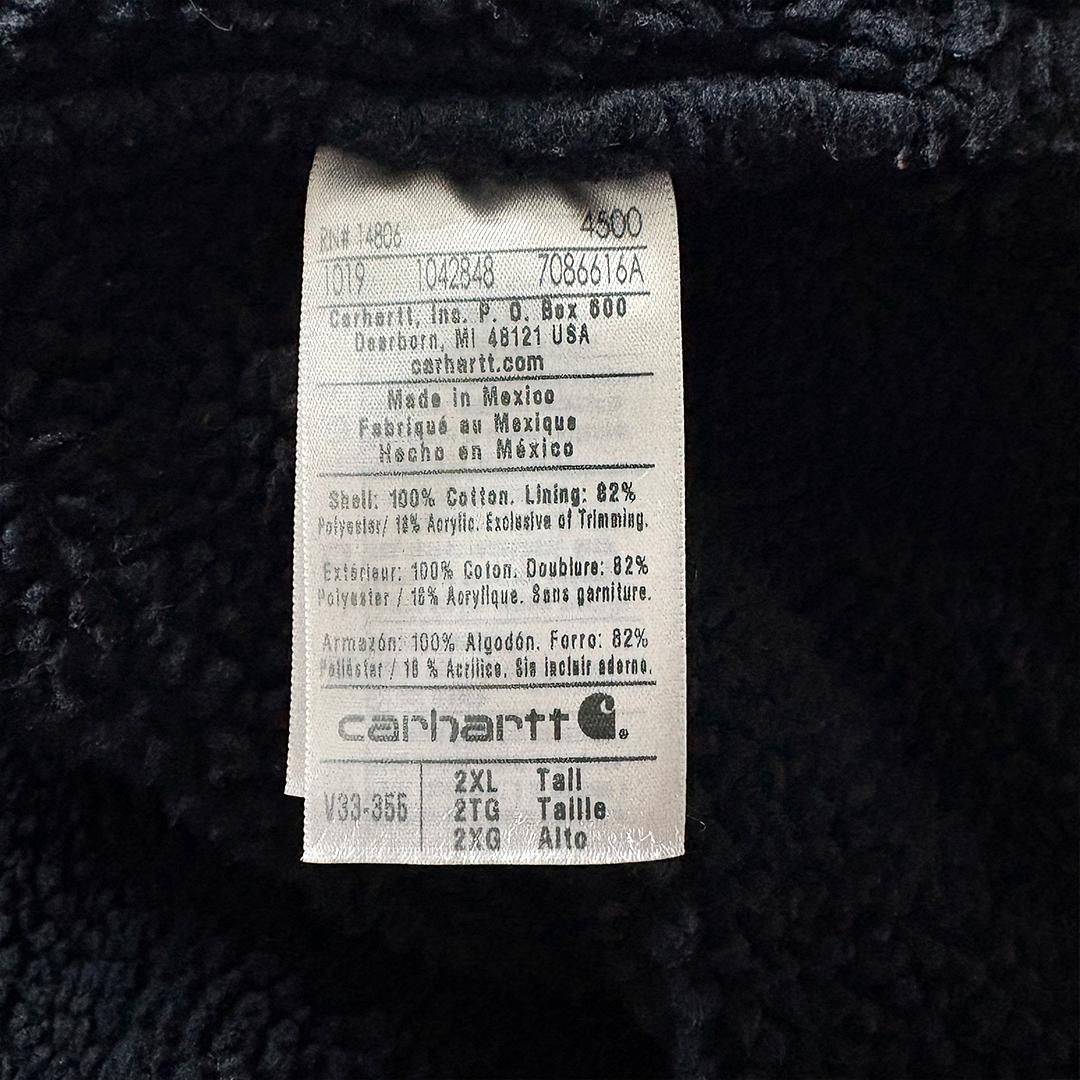 carhartt ダックベスト 裏ボア 2XL モスグリーン ブラック