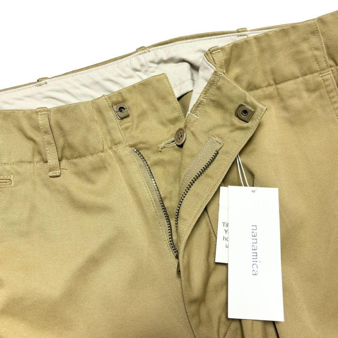 新品 ナナミカ ワイド チノパンツ TN タン 定価28,600円 32