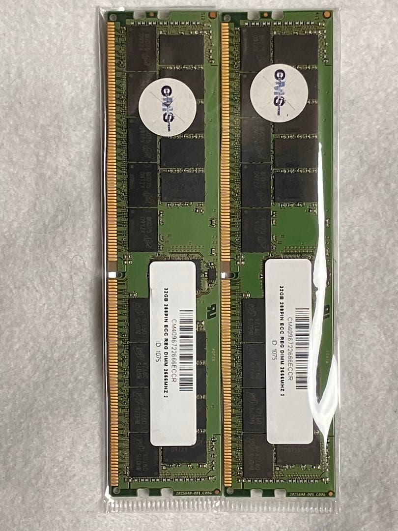 DDR4 2666 32GB×2枚 メモリ