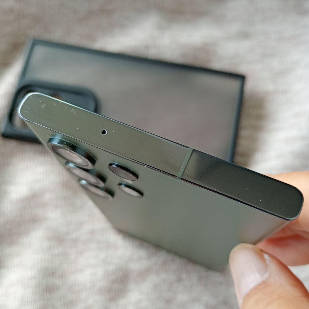 【良品】Samsung Galaxy S23 Ultra グリーン ケース付き